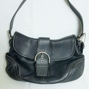 Coach Black Leather Hobo G04S-9248 Purse